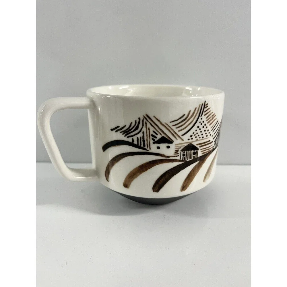 Starbucks Coffee Mug Artisan 2014 Series 03/08 Brown House Land Ceramic Canadian - Picture 9 of 13